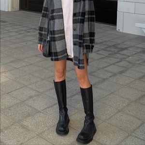 PLATFORM KNEE HIGH BOOTS - LUG BOOTS - CHUNKY KNEE HIGH BOOTS STEVE MADDEN